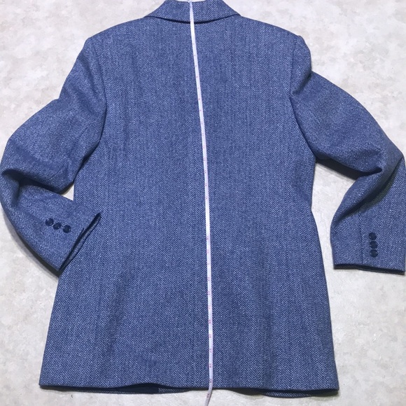 ORVIS Blue Wool Tweed Blazer - Picture 12 of 13
